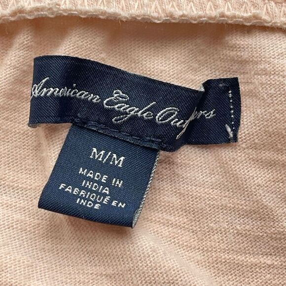 American Eagle Outfitters Cinched Hem Embroidered Button Front Tank Top Size Med - Picture 4 of 6